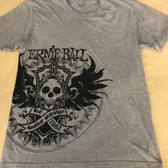 SOLD 3-18-22 Ernie Ball Guitar Strings Mshirt American Apparel - Picture 7 of 8